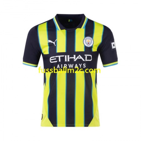 Fußballtrikots Manchester City Auswärts Trikotsatz 2024-2025